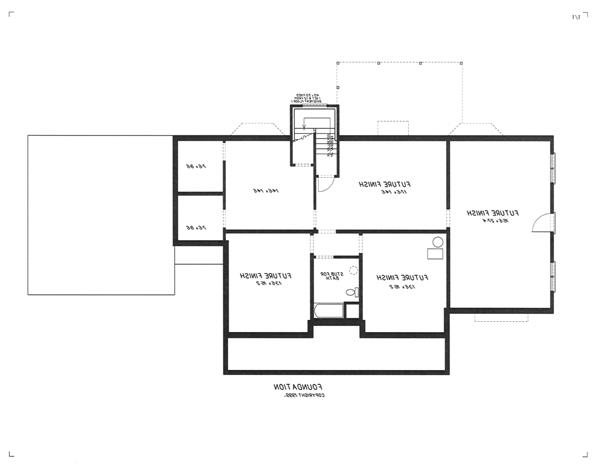 Lower Level image of Shenandoah House Plan